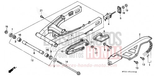 BRAS OSCILLANT NX650P de 1993